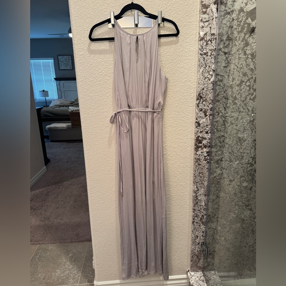 Jennifer Lopez Lavender Gray Sleeveless Dress
